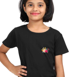 Flower - Round Neck Half Sleeve For Girls - Image 6