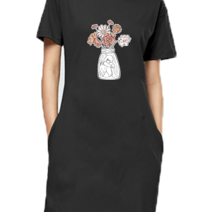 Flower Girl - T-Shirt Dress For Women - Image 5