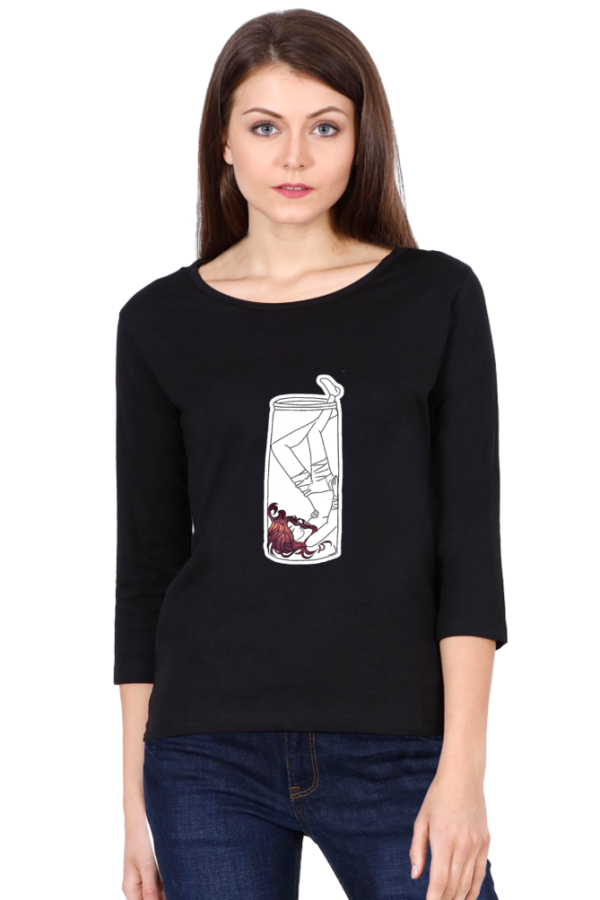 Girl in Jar - Female Round Neck Full Sleeve - Image 2