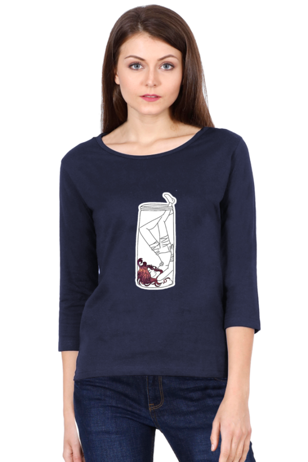 Girl in Jar - Female Round Neck Full Sleeve - Image 3