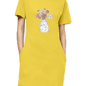 Flower Girl - T-Shirt Dress For Women - Image 1