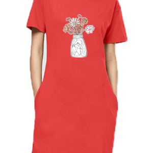 Flower Girl - T-Shirt Dress For Women - Image 2